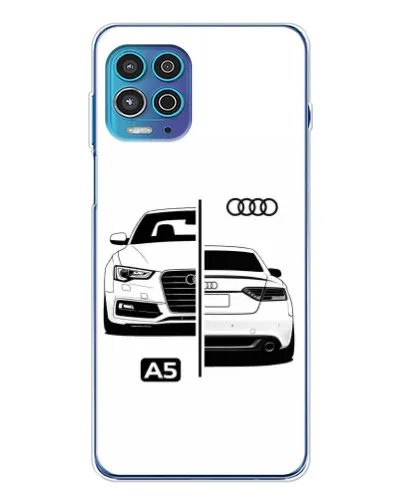 Чехол для Motorola MOTO G100 Pro с картинкой «Audi — контрастный дизайн»