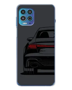 Чехол для Motorola MOTO G100 Pro с картинкой «Задняя часть Audi — арт»