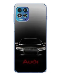Чехол для Motorola MOTO G100 Pro с картинкой «Audi — градиентный контур»