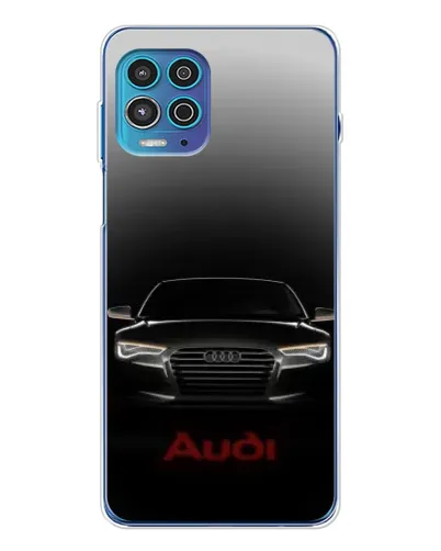 Чехол для Motorola MOTO G100 Pro с картинкой «Audi — градиентный контур»