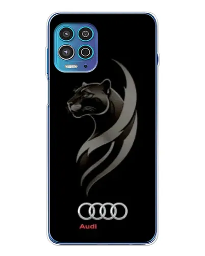 Чехол для Motorola MOTO G100 Pro с картинкой «Графика — пантера и Audi»