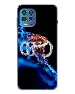 Чехол для Motorola MOTO G100 Pro с картинкой «Энергия лого Audi»