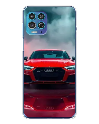 Чехол для Motorola MOTO G100 Pro с картинкой «Audi RS — красный стиль»
