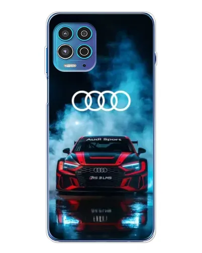 Чехол для Motorola MOTO G100 Pro с картинкой «Audi Sport — неон»