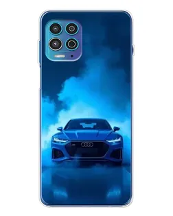 Чехол для Motorola MOTO G100 Pro с картинкой «Audi — голубая энергия»
