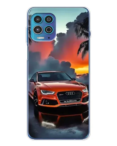 Чехол для Motorola MOTO G100 Pro с картинкой «Audi — закат»