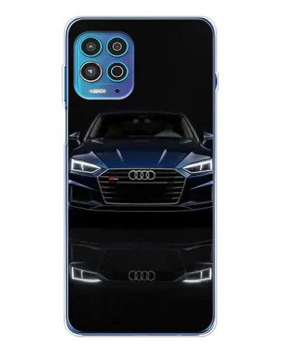 Чехол для Motorola MOTO G100 Pro с картинкой «Audi — ночное отражение»
