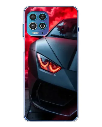 Чехол для Motorola MOTO G100 Pro с картинкой «Lamborghini красное сияние»
