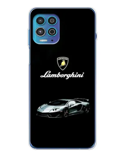 Чехол для Motorola MOTO G100 Pro с картинкой «Логотип Lamborghini классика»