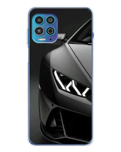 Чехол для Motorola MOTO G100 Pro с картинкой «Lamborghini фары детализация»