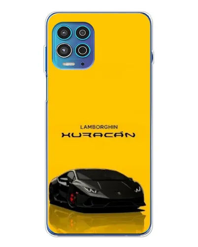 Чехол для Motorola MOTO G100 Pro с картинкой «Lamborghini Huracan черный»