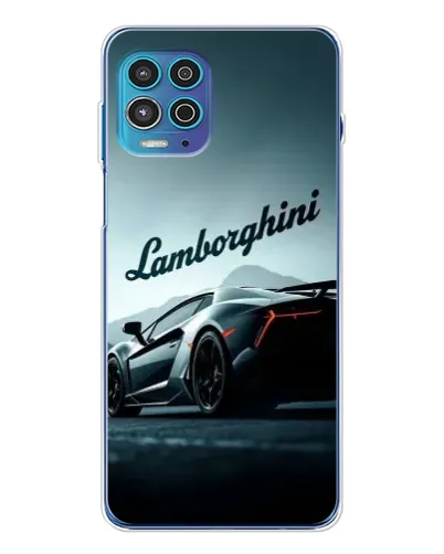 Чехол для Motorola MOTO G100 Pro с картинкой «Классическая надпись Lamborghini»