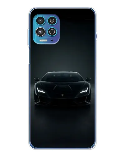 Чехол для Motorola MOTO G100 Pro с картинкой «Черный Lamborghini Aventador»