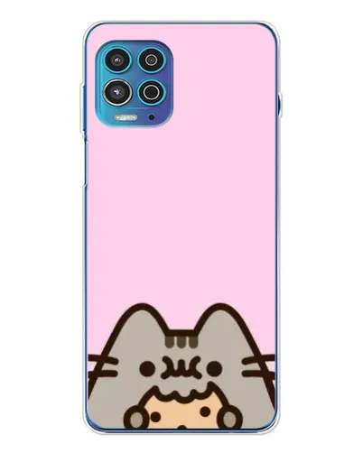 Чехол для Motorola MOTO G100 Pro с картинкой «Pusheen и печенье» Чехол для Motorola MOTO G100 Pro с картинкой «Pusheen и печенье»