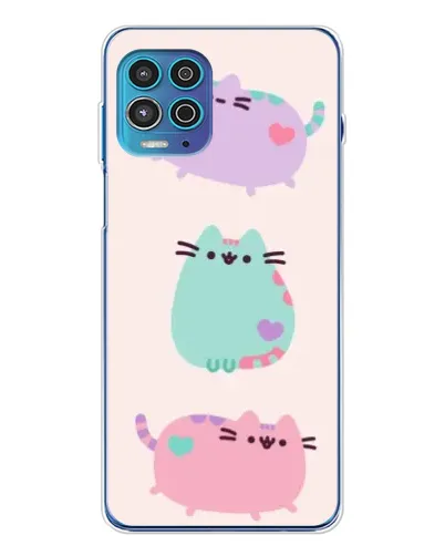 Чехол для Motorola MOTO G100 Pro с картинкой «Pusheen трио» Чехол для Motorola MOTO G100 Pro с картинкой «Pusheen трио»