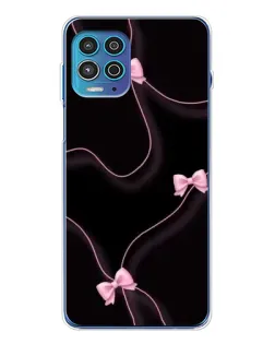 Чехол для Motorola MOTO G100 Pro с картинкой «Розовые ленты»