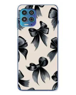 Чехол для Motorola MOTO G100 Pro с картинкой «Банты Coquette»