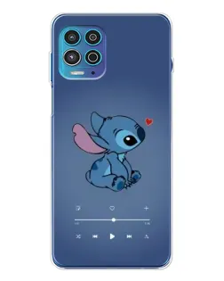 Чехол для Motorola MOTO G100 Pro с картинкой «Музыкальный Stitch»