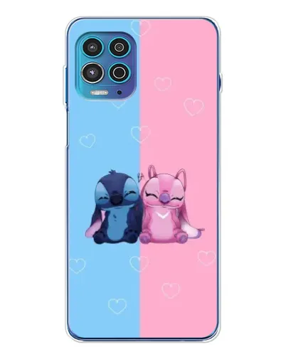 Чехол для Motorola MOTO G100 Pro с картинкой «Stitch и Angel Love» Чехол для Motorola MOTO G100 Pro с картинкой «Stitch и Angel Love»