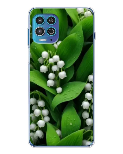 Чехол для Motorola MOTO G100 Pro с картинкой «Ландыши в зелени»