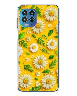Чехол для Motorola MOTO G100 Pro с картинкой «Ромашковое солнце»