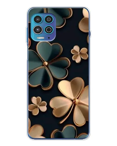 Чехол для Motorola MOTO G100 Pro с картинкой «Клевер в золоте»