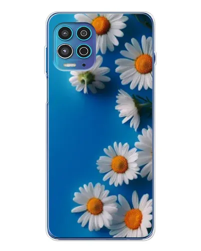 Чехол для Motorola MOTO G100 Pro с картинкой «Белоснежные маргаритки»