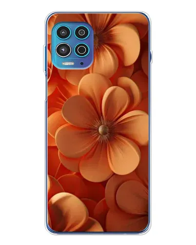 Чехол для Motorola MOTO G100 Pro с картинкой «Оранжевый макро цветок»