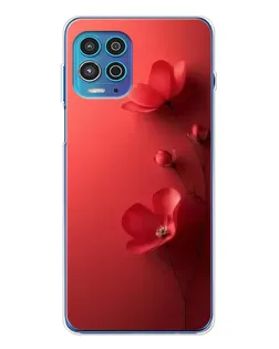 Чехол для Motorola MOTO G100 Pro с картинкой «Маковые соцветия»