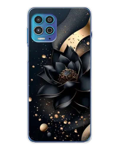 Чехол для Motorola MOTO G100 Pro с картинкой «Черный лотос»