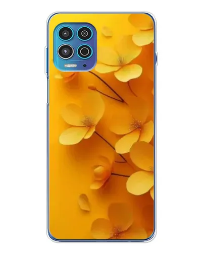 Чехол для Motorola MOTO G100 Pro с картинкой «Золотые лепестки»