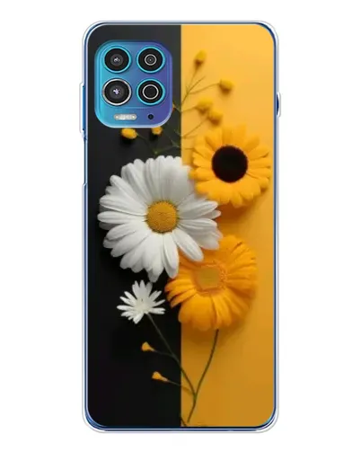 Чехол для Motorola MOTO G100 Pro с картинкой «Подсолнух и ромашка»
