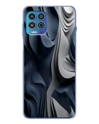 Чехол для Motorola MOTO G100 Pro с картинкой «Объемные синие складки» Чехол для Motorola MOTO G100 Pro с картинкой «Объемные синие складки»