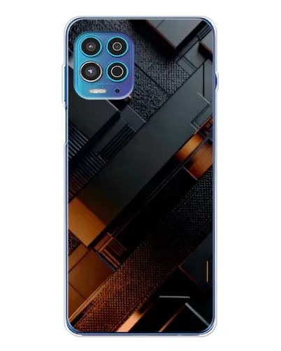 Чехол для Motorola MOTO G100 Pro с картинкой «Черные геометрические блоки» Чехол для Motorola MOTO G100 Pro с картинкой «Черные геометрические блоки»