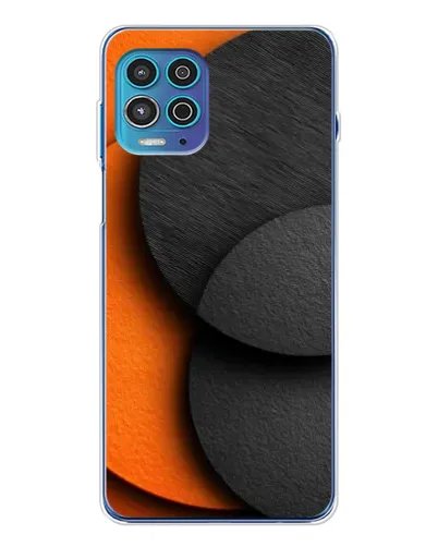 Чехол для Motorola MOTO G100 Pro с картинкой «Геометрия оранжевых кругов» Чехол для Motorola MOTO G100 Pro с картинкой «Геометрия оранжевых кругов»