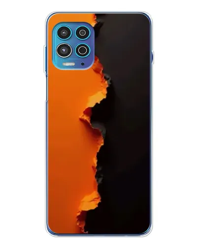 Чехол для Motorola MOTO G100 Pro с картинкой «Оранжевый разлом» Чехол для Motorola MOTO G100 Pro с картинкой «Оранжевый разлом»