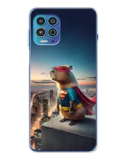 Чехол для Motorola MOTO G100 Pro с картинкой «Капи-мен супергерой»