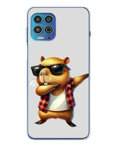 Чехол для Motorola MOTO G100 Pro с картинкой «Капибара рэпер даб»