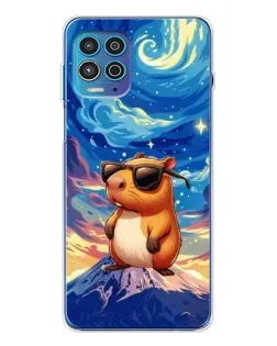 Чехол для Motorola MOTO G100 Pro с картинкой «Капибара Ван Гога»