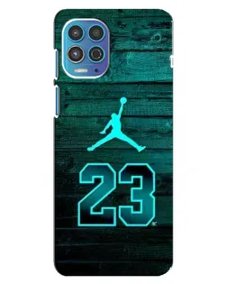 Чехол для Motorola MOTO G100 с картинкой «Jordan Cyan 23»