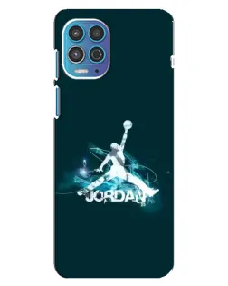 Чехол для Motorola MOTO G100 с картинкой «Jordan Blue Fire»