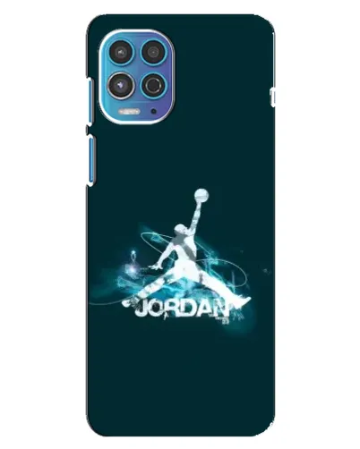 Чехол для Motorola MOTO G100 с картинкой «Jordan Blue Fire» Чехол для Motorola MOTO G100 с картинкой «Jordan Blue Fire»