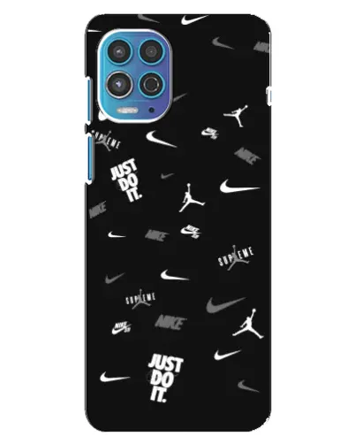 Чехол для Motorola MOTO G100 с картинкой «Nike Black Pattern» Чехол для Motorola MOTO G100 с картинкой «Nike Black Pattern»