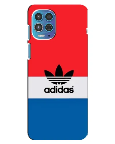 Чехол для Motorola MOTO G100 с картинкой «Ретро блоки Adidas»