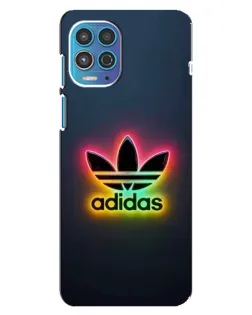 Чехол для Motorola MOTO G100 с картинкой «Неоновый Adidas»
