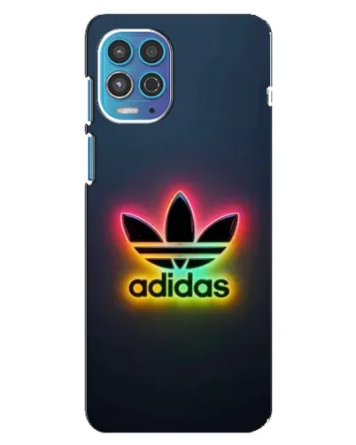Чехол для Motorola MOTO G100 с картинкой «Неоновый Adidas»