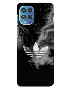 Чехол для Motorola MOTO G100 с картинкой «Абстрактный дым Adidas»
