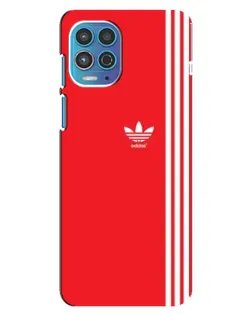 Чехол для Motorola MOTO G100 с картинкой «Красный минимализм Adidas»