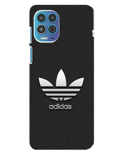Чехол для Motorola MOTO G100 с картинкой «Adidas Карбоновая текстура»