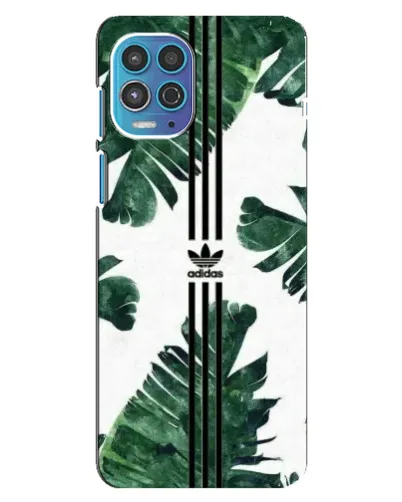 Чехол для Motorola MOTO G100 с картинкой «Пальмовые листья адидас»